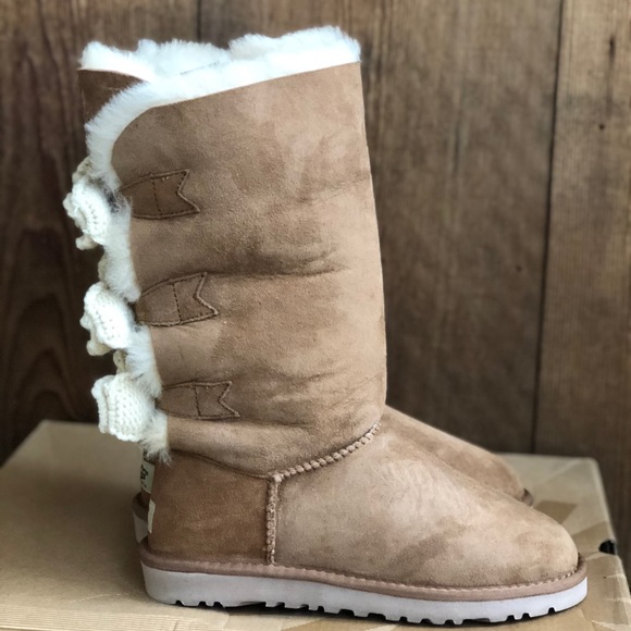 Ugg Australia tall bailey knit bow women boots - Picture 5 of 8